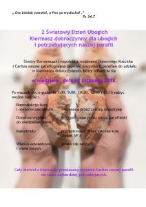 dzień ubogiego plakat