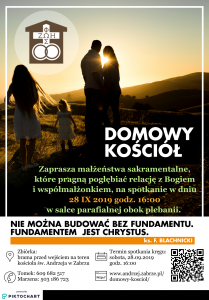 domowy kosciol - plakat
